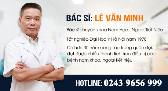 Phòng khám nam khoa của bác sĩ Lê Văn Minh- Địa chỉ chữa bệnh rối loạn cương dương uy tín, an toàn, hiệu quả