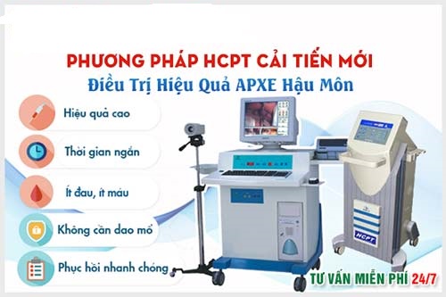 Phương pháp HCPT điều trị triệt để apxe hậu môn