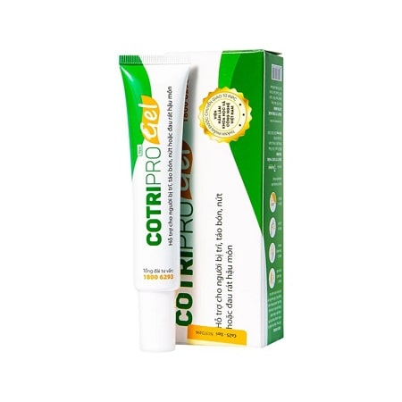 Gel bôi trĩ ngoại Cotripro Gel