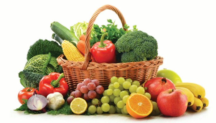 Ăn nhiều trái cây và rau xanh