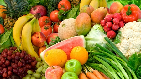 Ăn nhiều rau xanh, hoa quả 