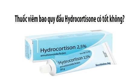 Thuốc bôi cho trẻ bị viêm bao quy đầu Hydrocortisone 2.5% 